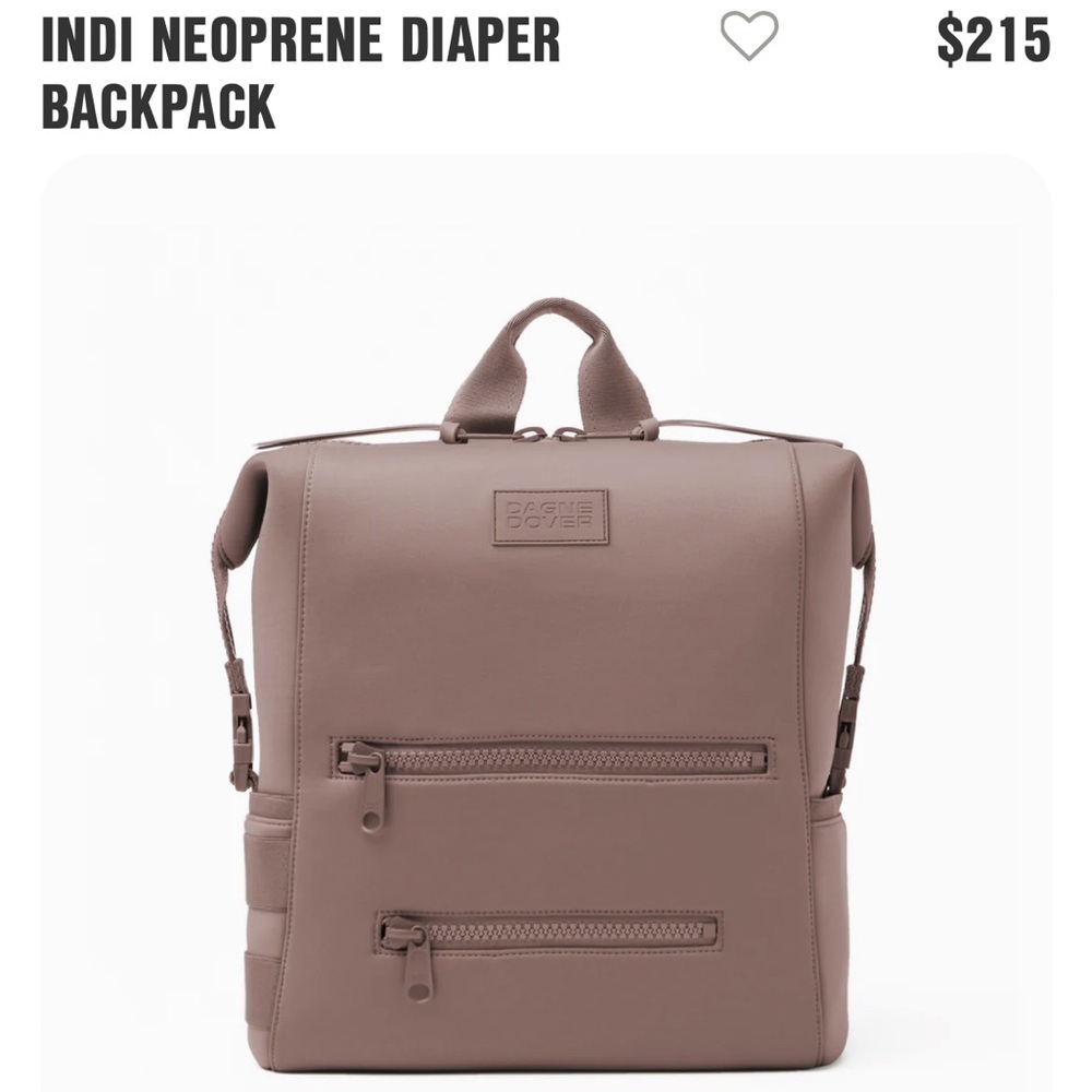 Dagne Dover Neoprene Backpack in color dune. Size: Large